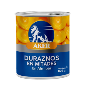 Duraznos en Mitades Aker x 820 gr.